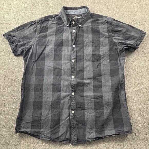 Alpinestars Shirt Adult Large Check Button Up Short Sleeve Casual Active Men's - Picture 1 of 13